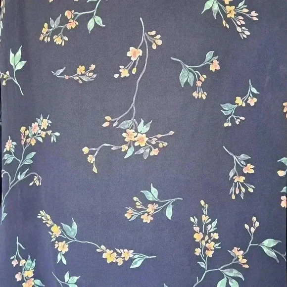 New Tahari Floral Open Top Kimono Style Blue Small Medium Lightweight Shirt - Picture 9 of 16